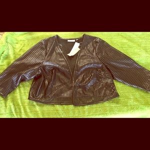 Faux leather jacket